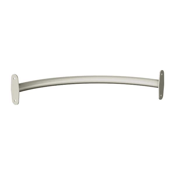 Style+ 18 in. Satin Nickel Corner Closet Rod