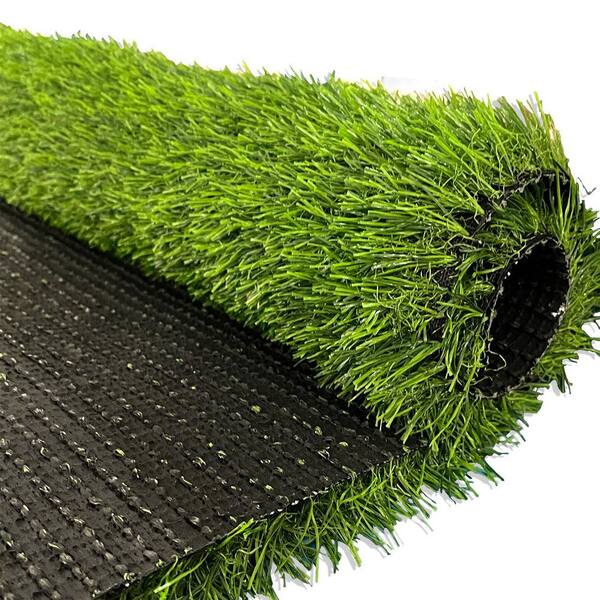Agfabric 6 ft. x 12 ft. Green Artificial Grass Carpet 0.78 in. Mat for Outdoor Garden Landscape Balcony Dog Grass Rug