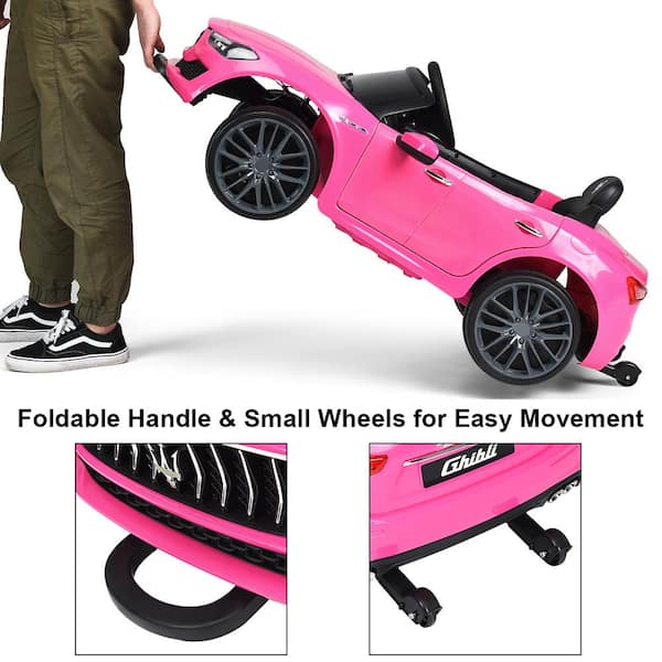 R/C Little Racing Pink Car with Easy Controls NEW kids funky car toy 