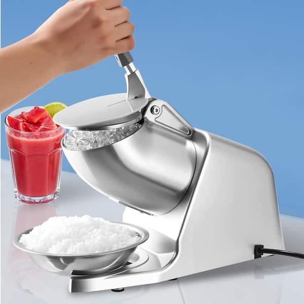 Ice Shaver 4576 oz. /H Electric Snow Cone Machine Stainless Steel 300-Watt Ice Crushers Machine Ice Maker Silver