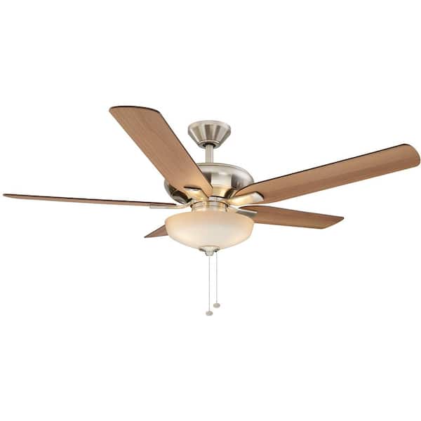 PARTS ONLY for Hampton Bay Holly Springs Ceiling Fan Brushed Nickel 