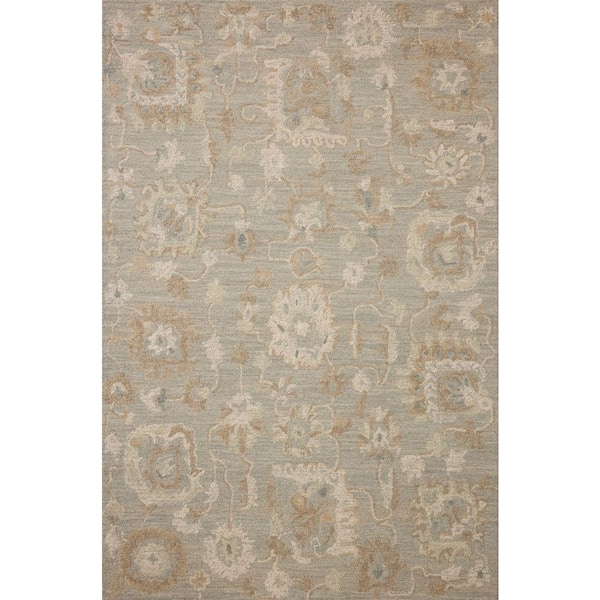 Chris Love Julia Dorothea Stone / Multi 5 ft. x 7 ft. 6 in. Traditional Area Rug