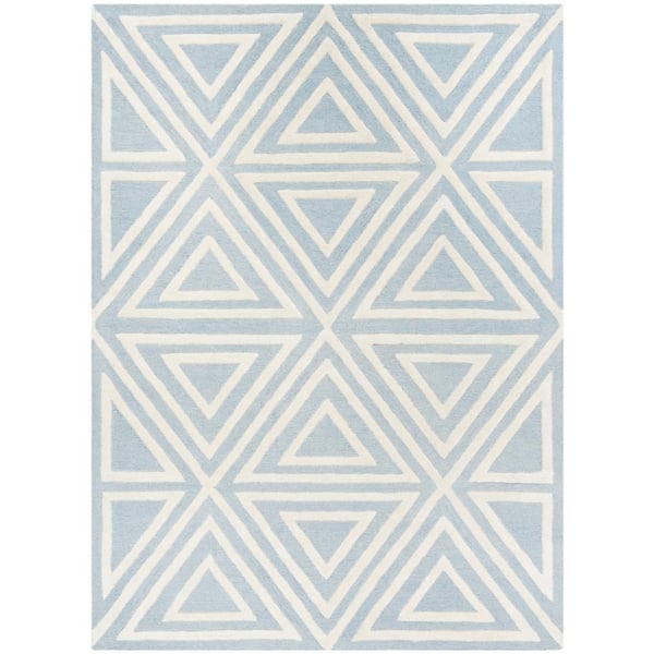 SAFAVIEH Kids Blue/Ivory 5 ft. x 7 ft. Geometric Area Rug