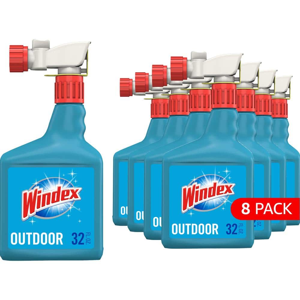 Windex Original Glass and Window Cleaner Spray Bottle, Original Blue, 23oz  6Pack