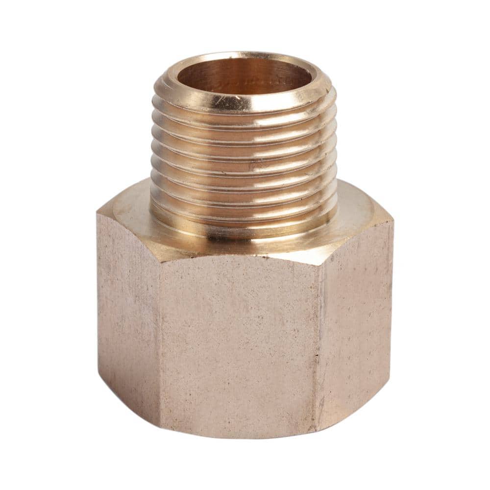NEW (2) PK. BRASS 3/8 IN. MNPT X HOSE BARB STRAIGHT FITTING FOR 3