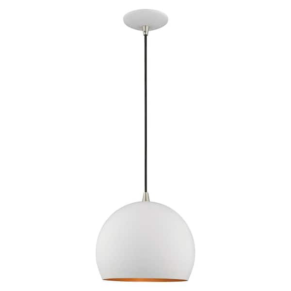 AVIANCE LIGHTING Branbury 1-Light White Globe Pendant