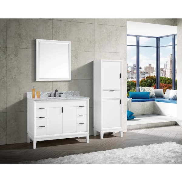 Avanity Emma 42-in White Bathroom Vanity Cabinet