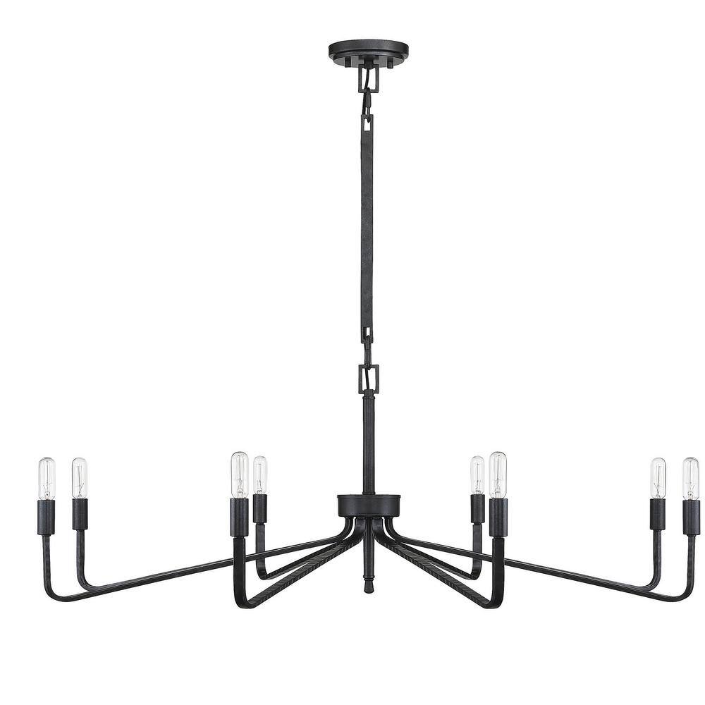Salem Forged Iron 8-Light Single Tier Chandelier