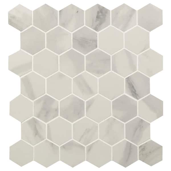 MSI Strata Hexagon 12 in. x 12 in. Matte Ceramic Mesh-Mounted Mosaic Tile (8 sq. ft./Case)
