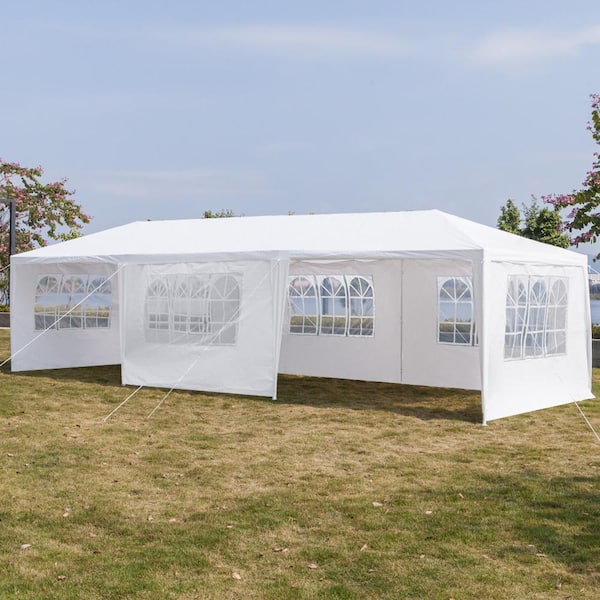 10'x30' Party Wedding Tent Canopy Gazebo Pavilion 5 Sidewall Shade Outdoor Use 