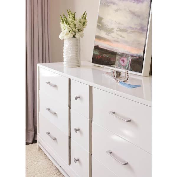 Riva 5-1/16 in. (128mm) Modern Polished Chrome Bar Cabinet Pull