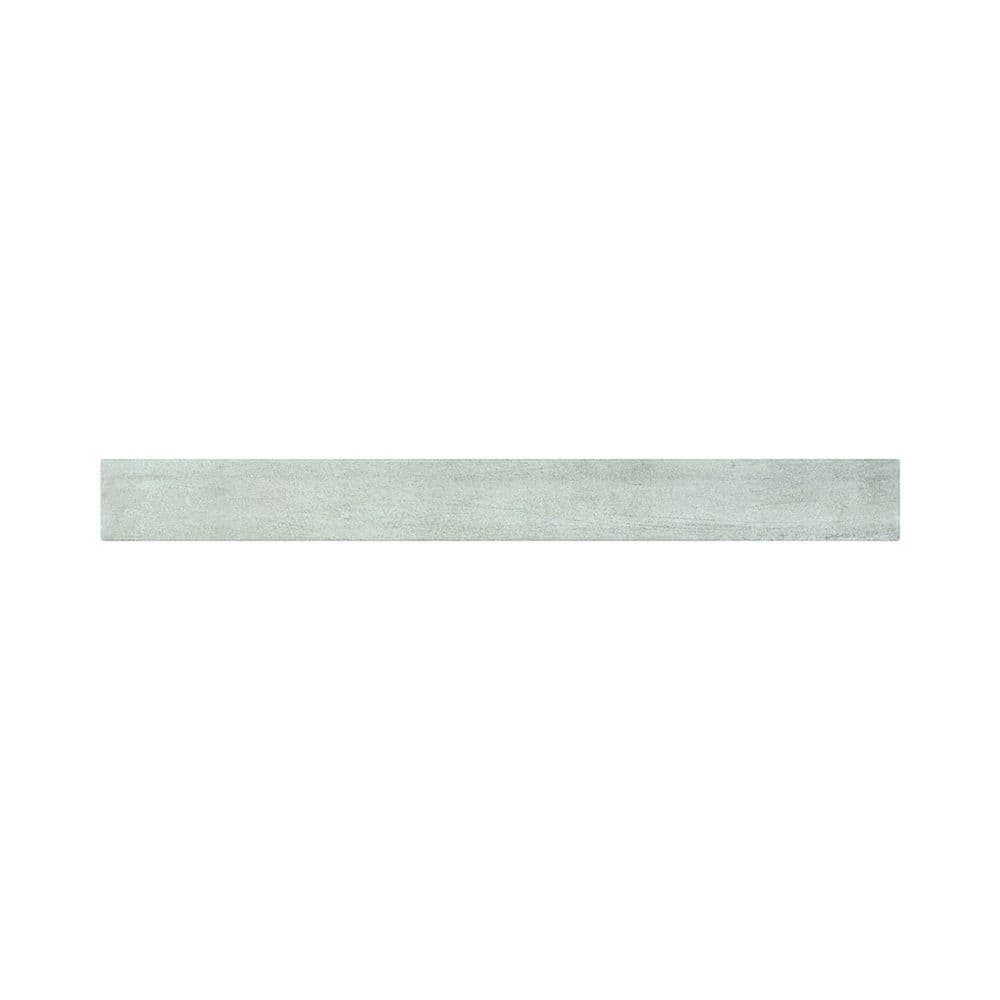 ANDOVA Vestige Grisaille Satin Glossy 2 in. x 18 in. Fluted Porcelain ...