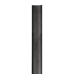 Outdoor 83 in. Black Aluminum Surface Mount Outdoor Lamp Post