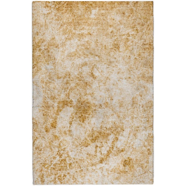 Dream Shag Premium Machine Washable Abstract ADS553 Beige 8 ft. x 10 ft. Area Rug