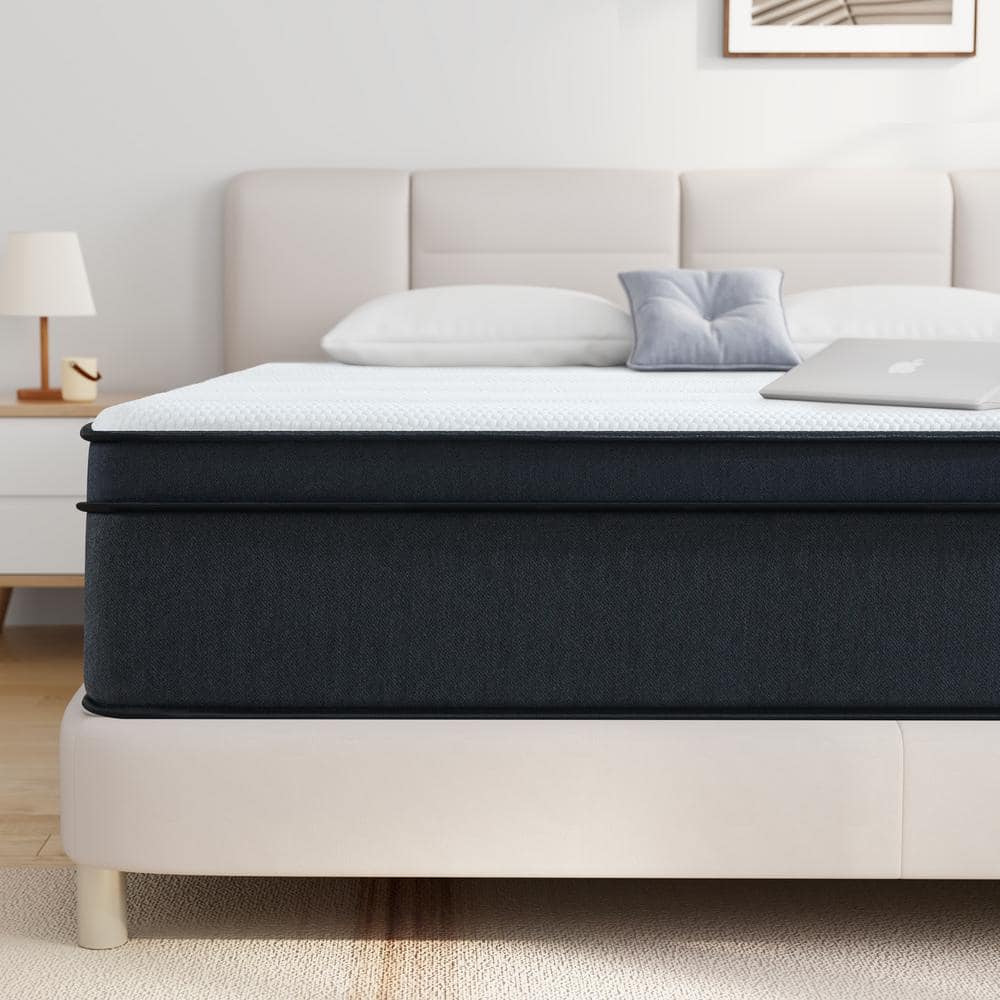 Ofanext Queen Medium Innerspring Mattress Hybrid Pocket Spring 10 in ...