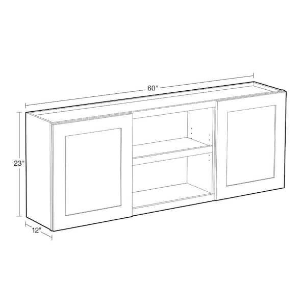 Maplevilles Cabinetry Shaker Inset 60 Ready to Assemble Double