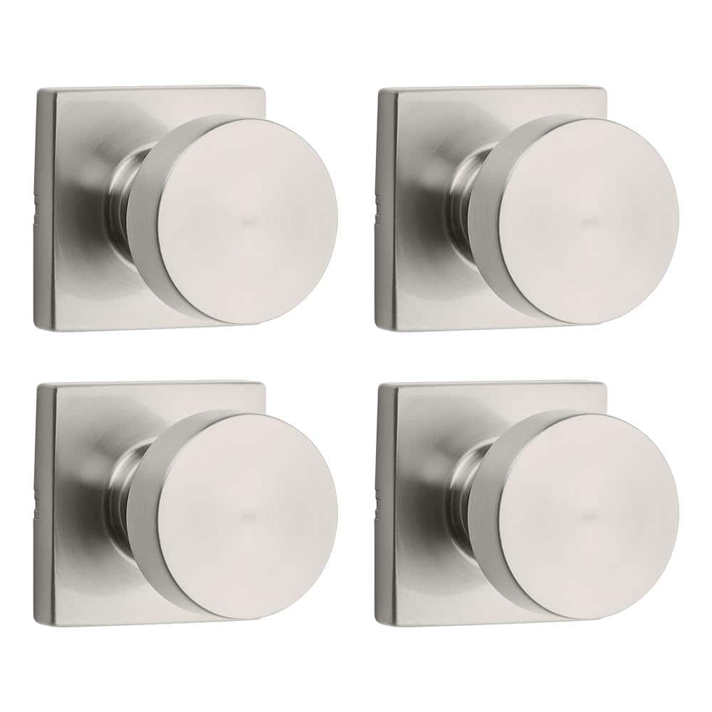 Pismo Satin Nickel Passage Square Hall/Closet Door Knob 4-Pack price history on PriceWatchPro