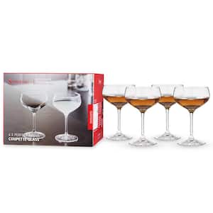 8.3 oz. Coupette Glass Cocktail Coupes, European Lead-Free Crystal, Holds (Set of 4)