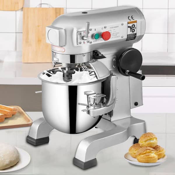 10 Qt. Kitchen Mixer Professional 3 Speeds Adjustable Commercial Food Mixer with Stainless Steel for Mixing Dough
