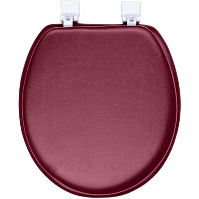 Ginsey Round Closed Front Soft Toilet Seat in Merlot