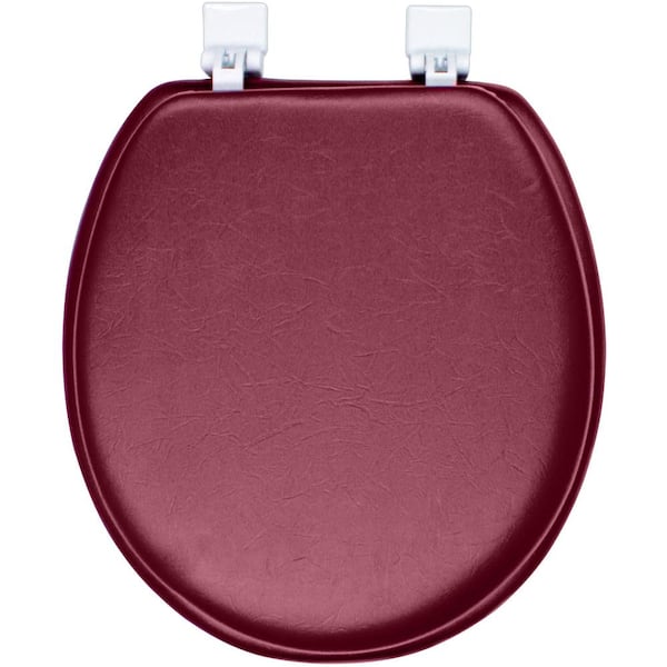 Ginsey Standard Soft Toilet Seat With Plastic Hinges Merlot for sale online 
