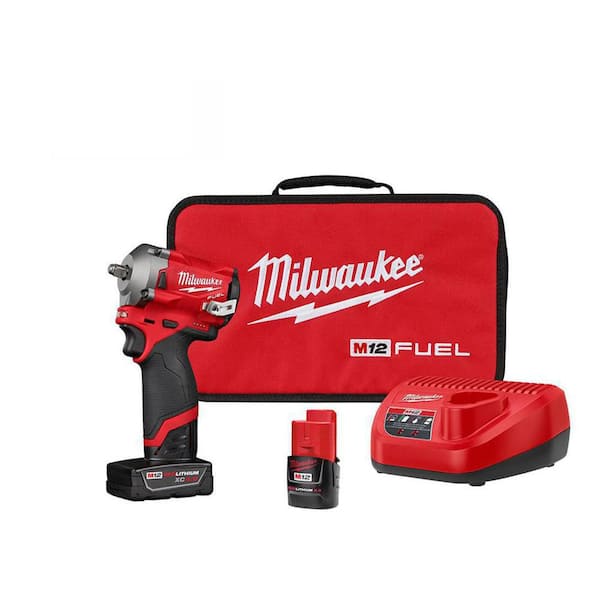Milwaukee 2552-22 M12 FUEL 1/4 in. Stubby Impact Wrench Kit