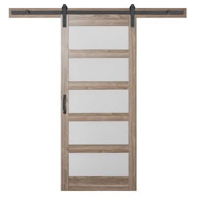 Calhome 24 In X 84 Z Bar Weather Gray Stained Solid Knotty Pine Wood Interior Sliding Barn Door With Hardware Kit Tsq04 Ab Diy B24gt Sliding Hardware Kit, Sliding Barn Door Kit Home Depot