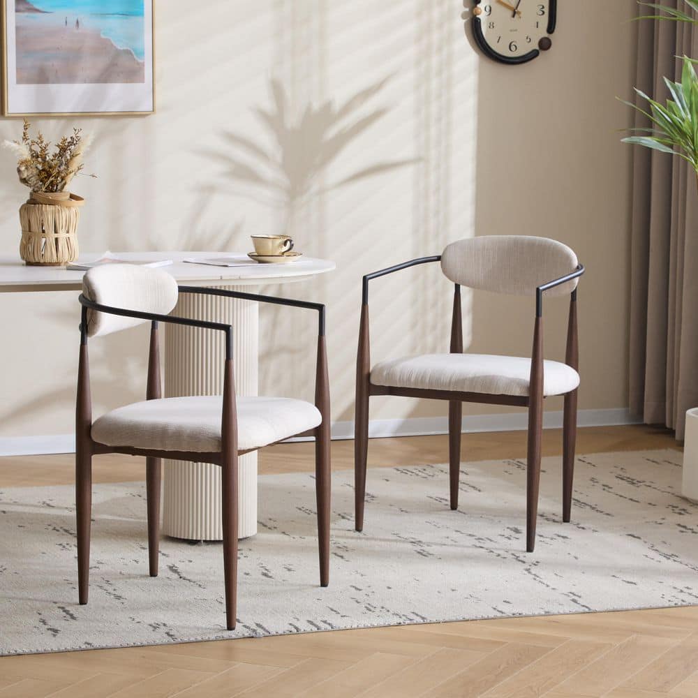 CHRISTOPHER KNIGHT HOME Zoey Walnut plus Black plus Beige Fabric