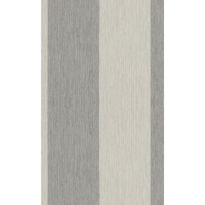 Grey, Beige Simple Elegant Stripe Printed Non-Woven Paper Nonpasted Textured Wallpaper 57 Sq. Ft.