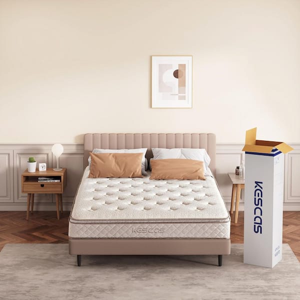 12 in. Medium Hybrid Memory Foam Innerspring Euro Top Queen Mattress