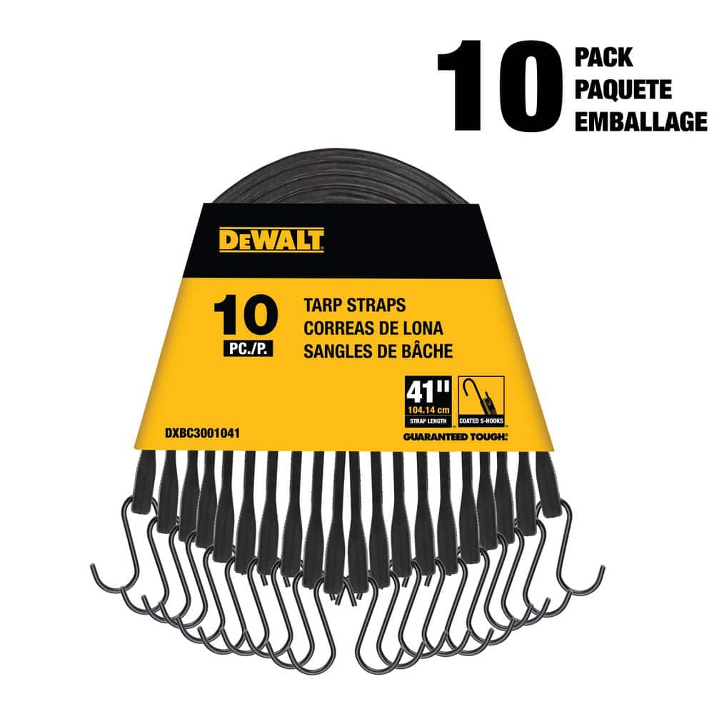 DEWALT 41 in. Tarp Straps 10PK DXBC3001041 - The Home Depot