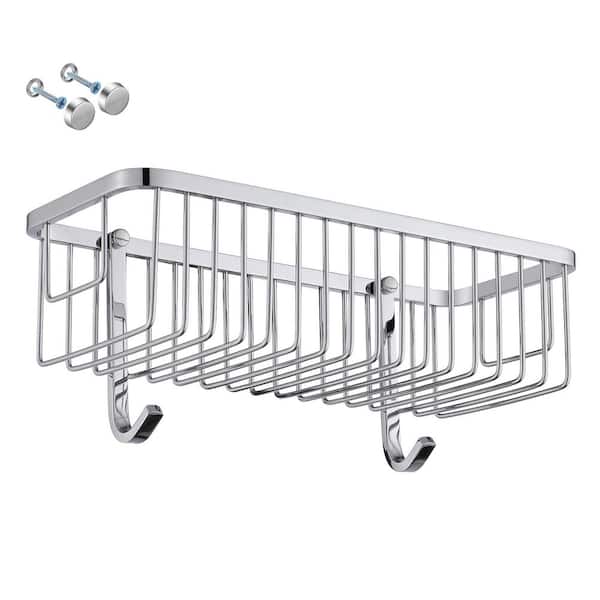 Wall Mounted Corner Shower Caddy Shower Basket in Polished Chrome