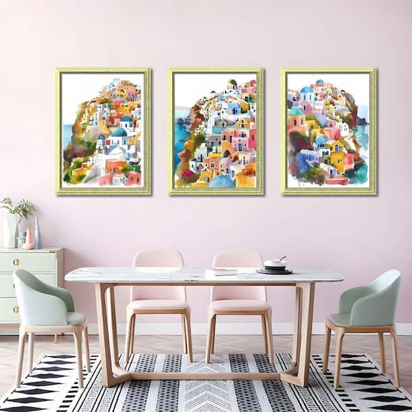 KPLUNDO Rustic Farmhouse Wall Art Vintage Canvas Print White Sunflower Picture Wooden Backgroud Country Flower Painting Artwork For Kitchen Living Room Home Decoration(Art-3,16.00x24.00 Inch