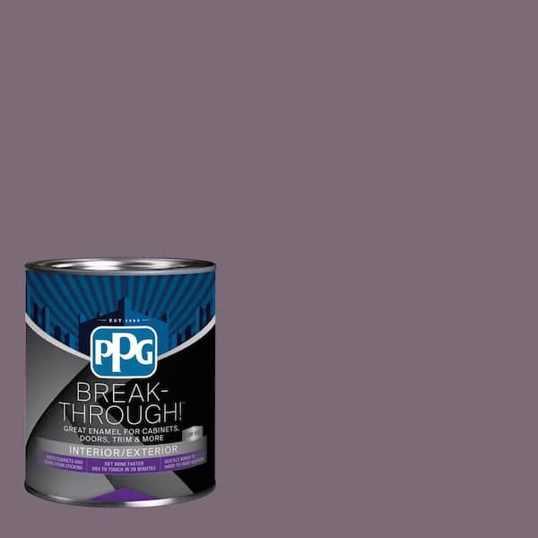 1 qt. PPG13-19 Purple Dusk Semi-Gloss Door, Trim & Cabinet Paint
