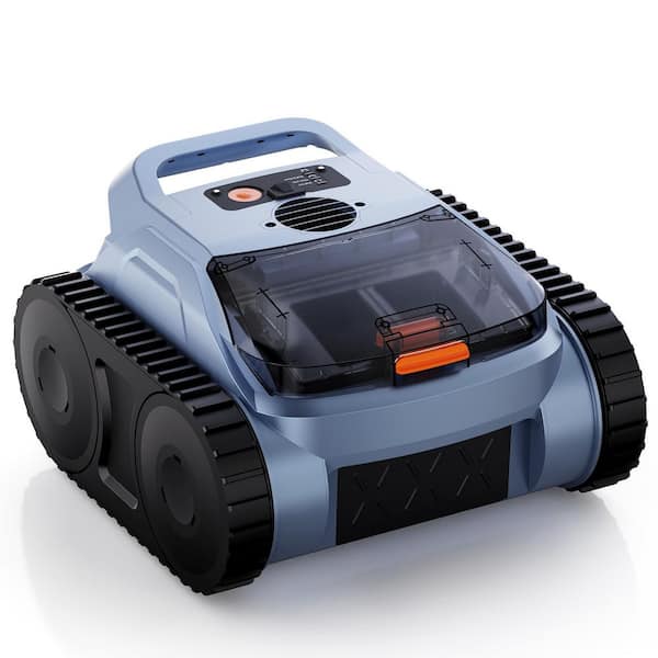 Robotic Pool Vacuum, Cordless Pool Vacuum Robot for Above Ground and Inground Pools Wall Floor Waterline Cleaning