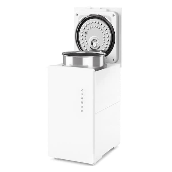 1.6 Gallon 304 Stainless Steel Warm Mist Humidifier for Large Rooms up to 500 sq. ft. in White