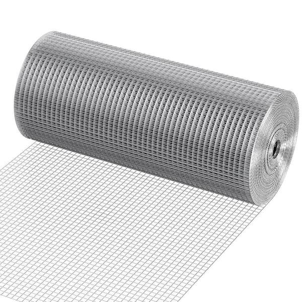 VEVOR Hardware Cloth 1/2 in. x 2 ft. x 100 ft. 19-Gauge Hardware Cloth Galvanized Wire Mesh Roll Chicken Wire Fencing Wire