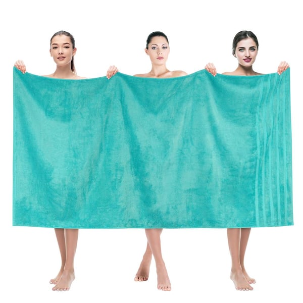 35 x 70 in. 100% Turkish Cotton Bath Towel Sheets,Turquoise