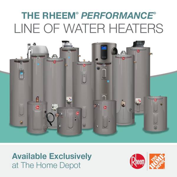 Rheem Performance Platinum 38 Gal. Tall 12 Year 40,000 BTU Natural Gas Tank  Water Heater XG40T12DM40U0 - The Home Depot