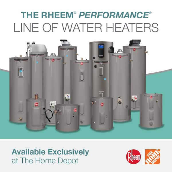 Rheem Performance 50 Gal Short 6 Year 40 000 Btu Natural Gas Tank Water Heater Xg50s06ec40u1 Rheem Performance 50 Gal Short 6 Year, Basement Water Heater Cost 50 Gallon