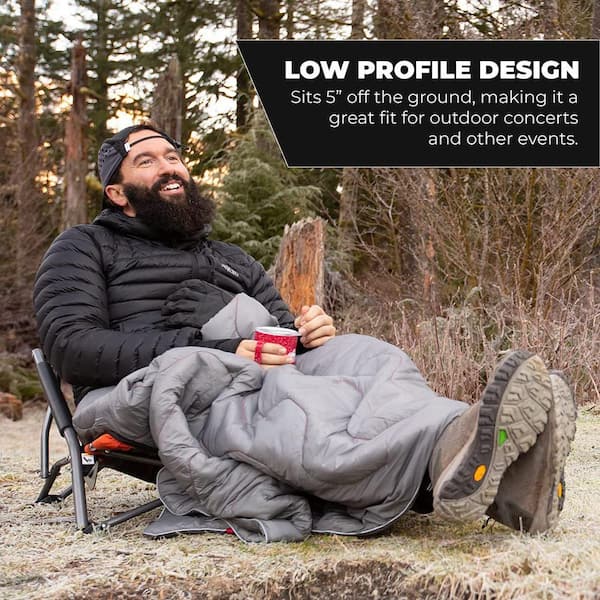 Angel Sar Low Profile Folding Aluminum Camping Chair for Beach