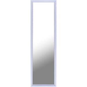 Large Rectangle White Contemporary Mirror (49.50 in. H x 13.5 in. W)