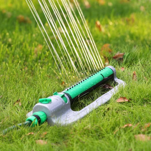 Justincity 4200 sq. ft. Oscillating Sprinkler with Heavy-Duty