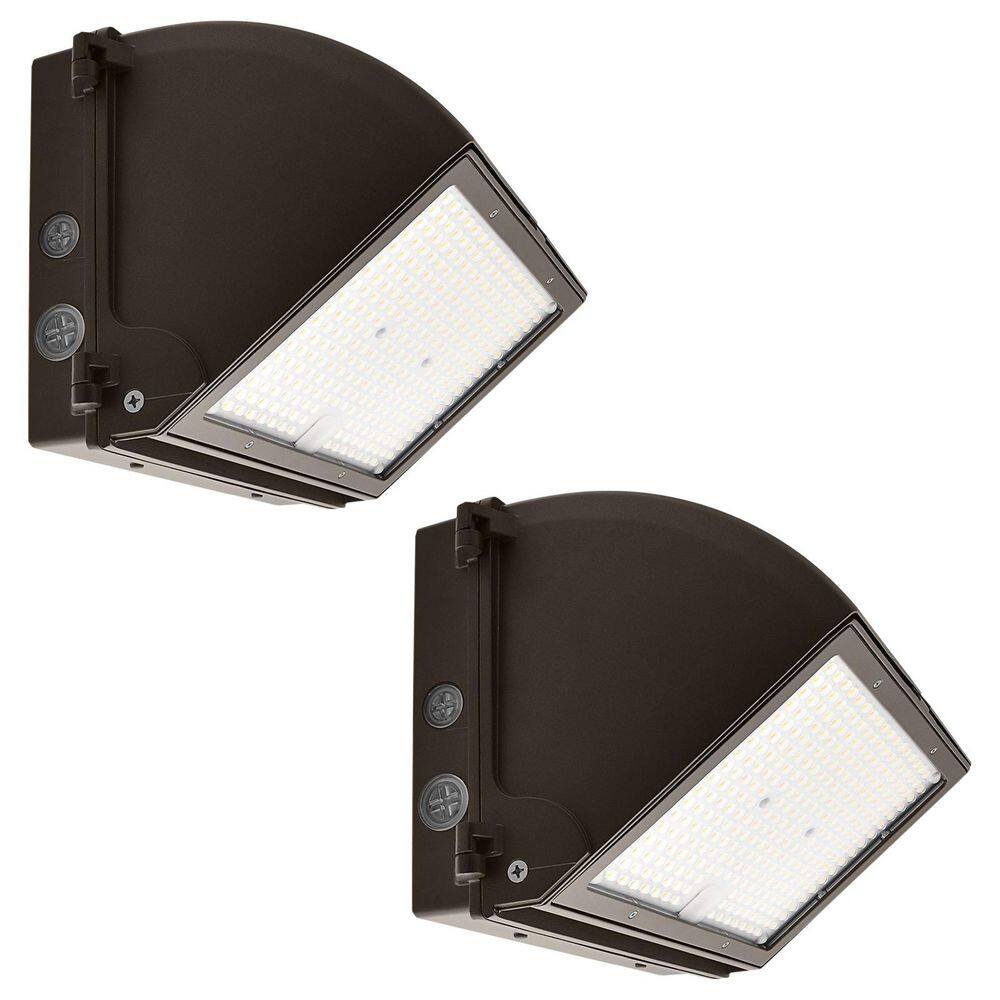 160-Watt LED Adjustable Wall Pack Light, 3CCT, Up to 24000LM, Beam 0°–36°, Photocell, IP65, Dimmable, UL & DLC 2 Pack price history on PriceWatchPro