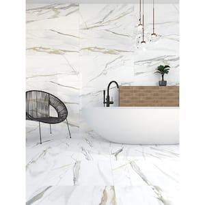 Splendor 24 in. x 48 in. White Porcelain Matte Wall and Floor Tile (14 Cases/216.86 sq. ft./Pallet)