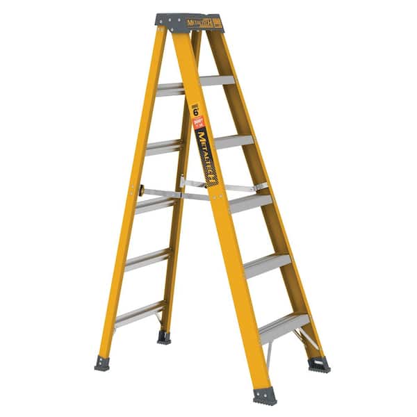 6 ft. Fiberglass Step Ladder, 300 lbs Load Capacity