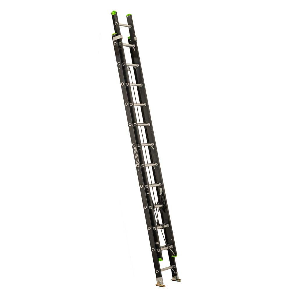 Louisville Ladder 24 ft. Lightweight Fiberglass Extension Ladder (23 ft.  Reach) 300 lbs. Load Capacity, Type IA Duty Rating L-3026-24 - The Home  Depot