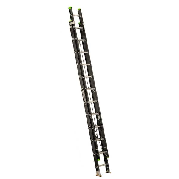 Louisville Ladder 24 ft. Lightweight Fiberglass Extension Ladder (23 ft. Reach) 300 lbs. Load Capacity, Type IA Duty Rating