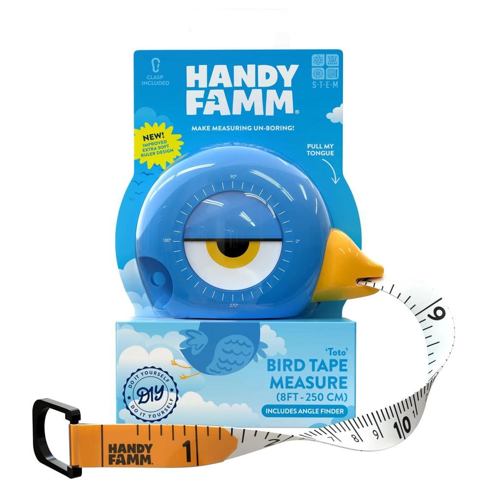 This fun tape measure teaches kids about construction.