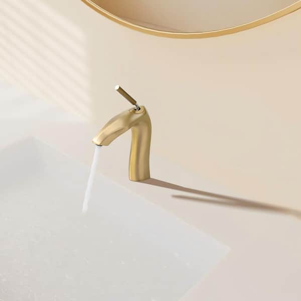 Single Handle Single Hole Bathroom Sink Faucet with Supply Lines